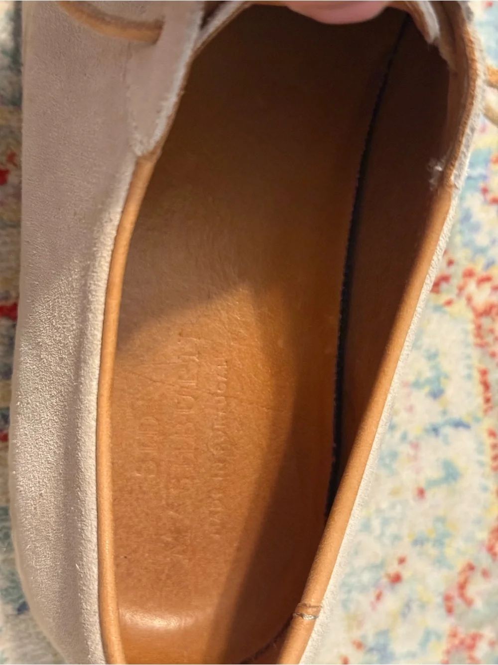 Sid Mashburn Men’s Beige Ivoey Suede Lace Up Low Top Sneakers Us Size 9